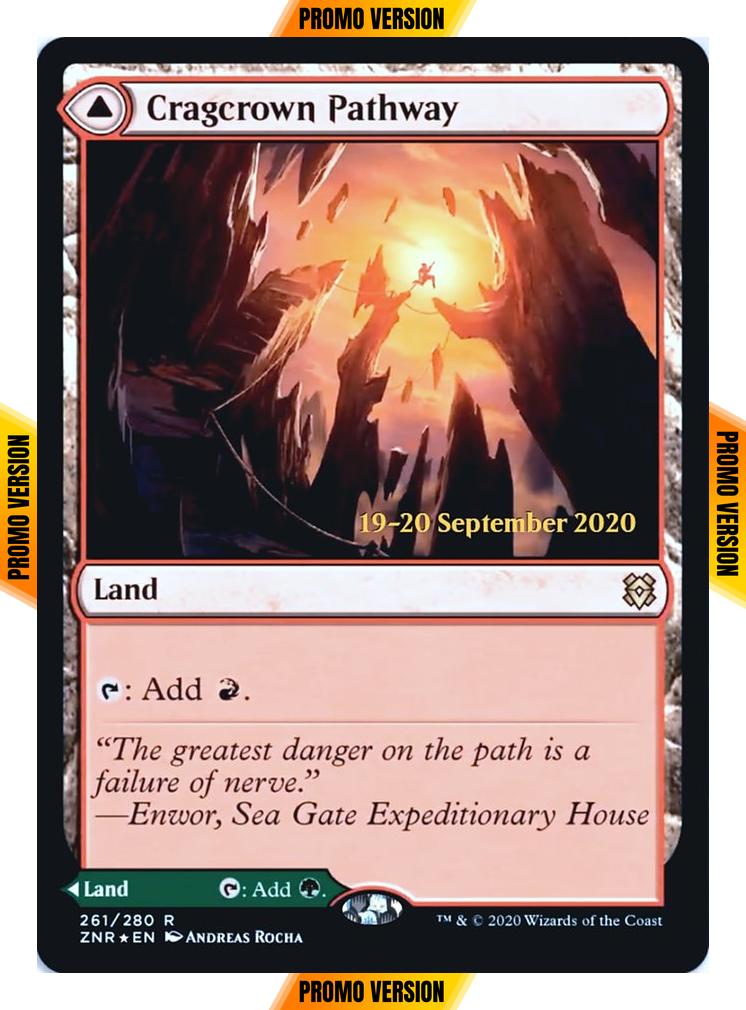 Cragcrown Pathway // Timbercrown Pathway [Prerelease] [261s] [Zendikar Rising Promos] [Foil]