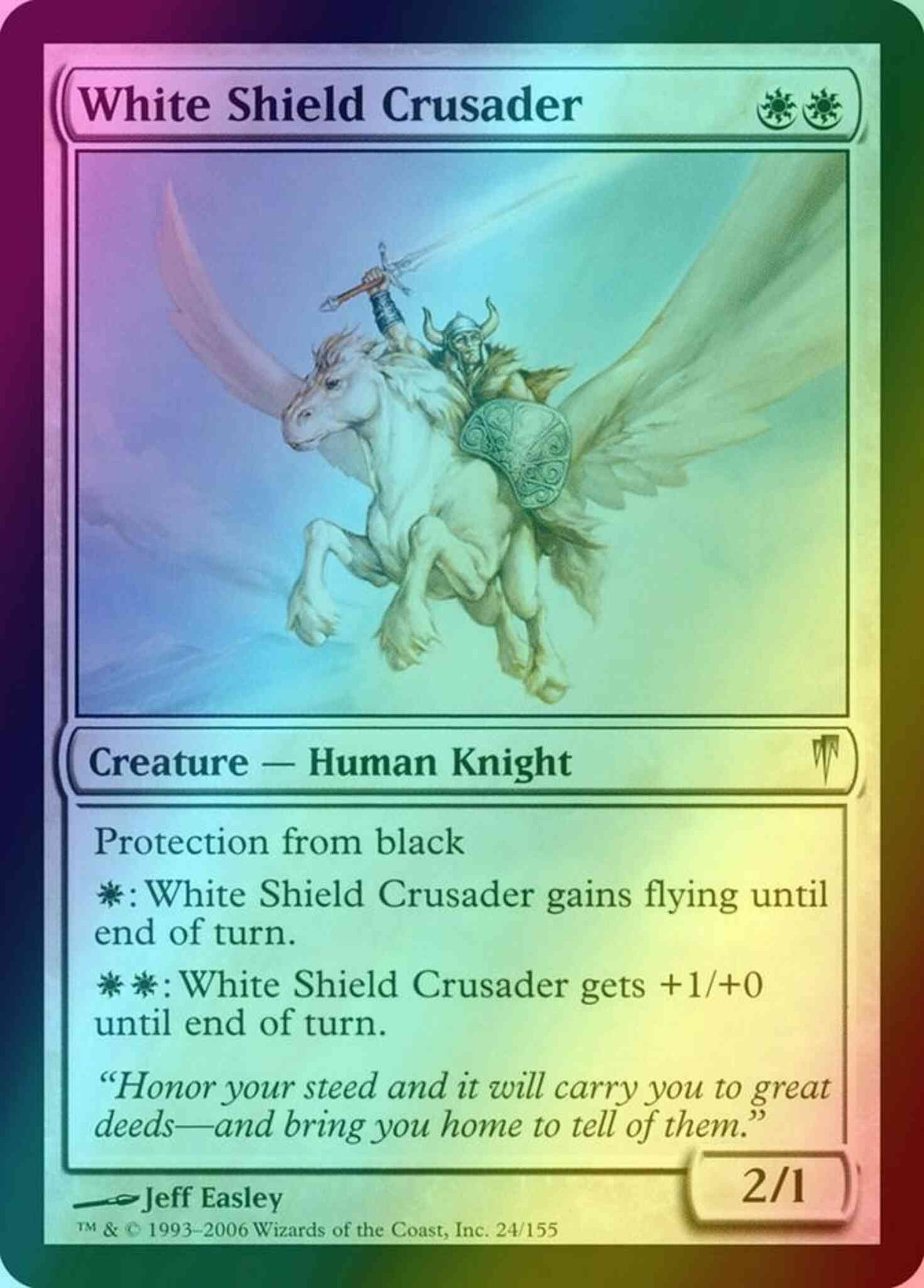White Shield Crusader [24] [Coldsnap] [Foil]
