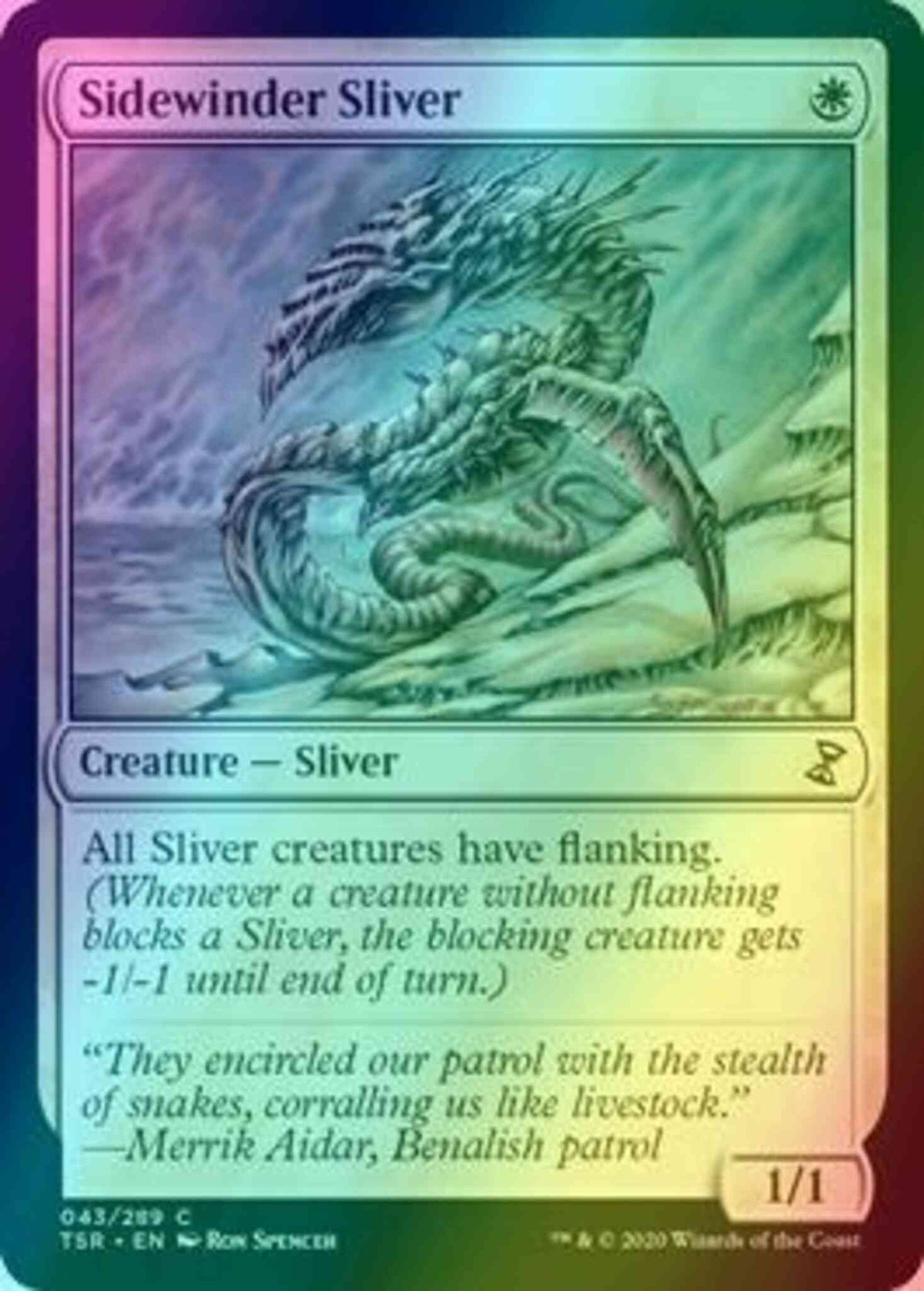 Sidewinder Sliver [43] [Time Spiral Remastered] [Foil]