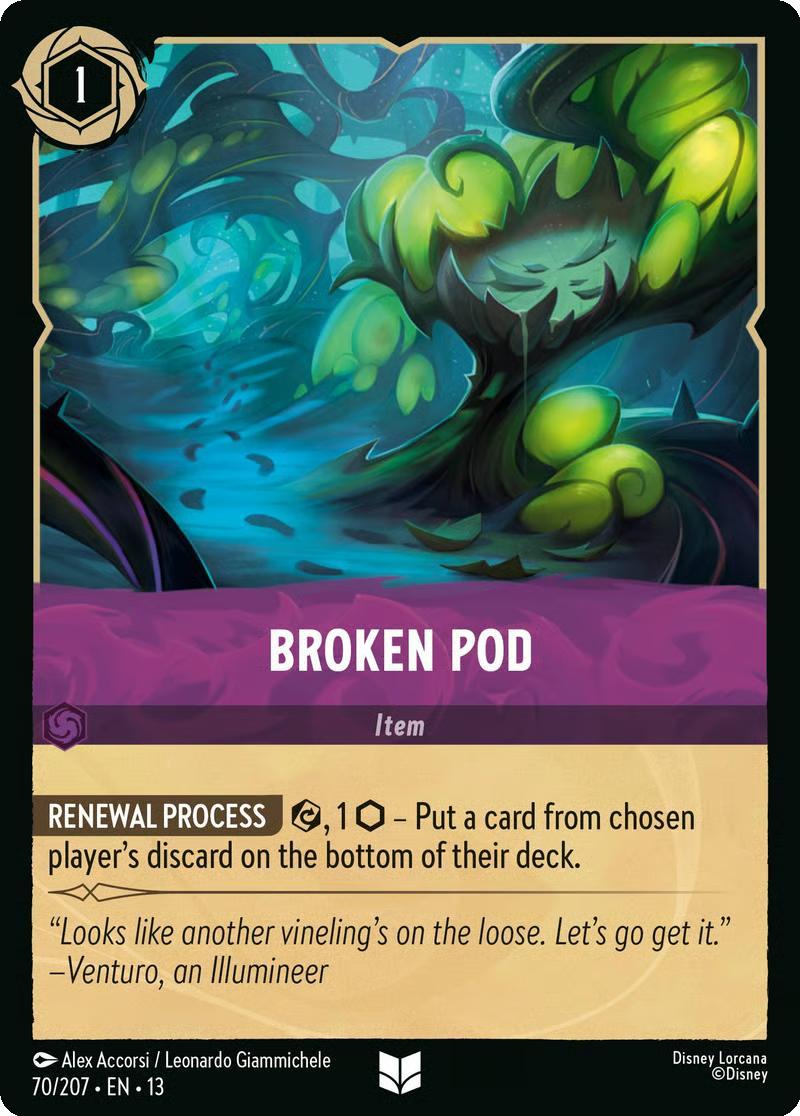 Broken Pod - 70/204 [Attack of the Vine!] [Non-Foil]