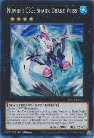 Number C32: Shark Drake Veiss - MP23-EN279 - Super Rare - 1st Edition