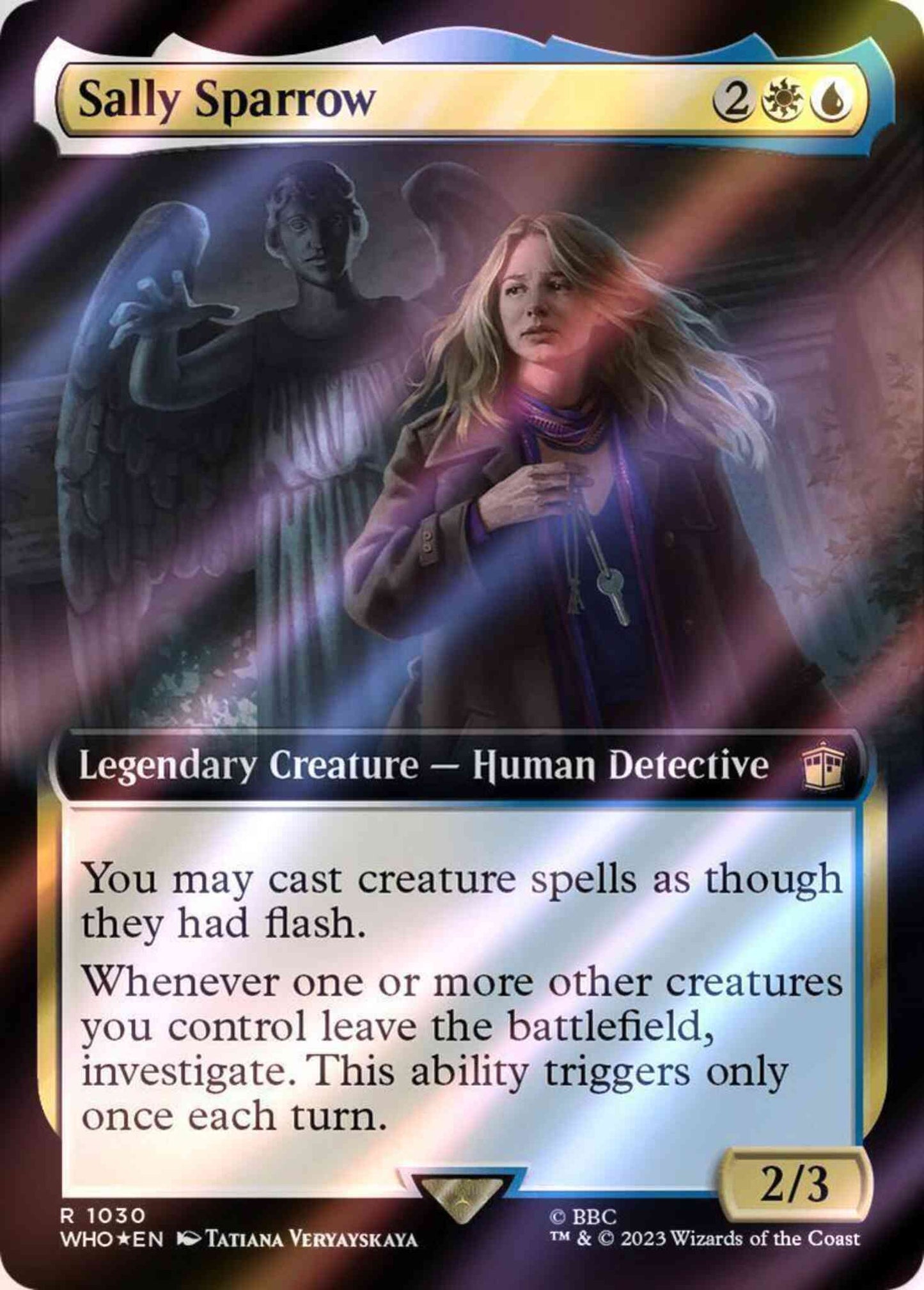 Sally Sparrow [1030] [Extended Art] [Universes Beyond: Doctor Who] [Surge Foil]