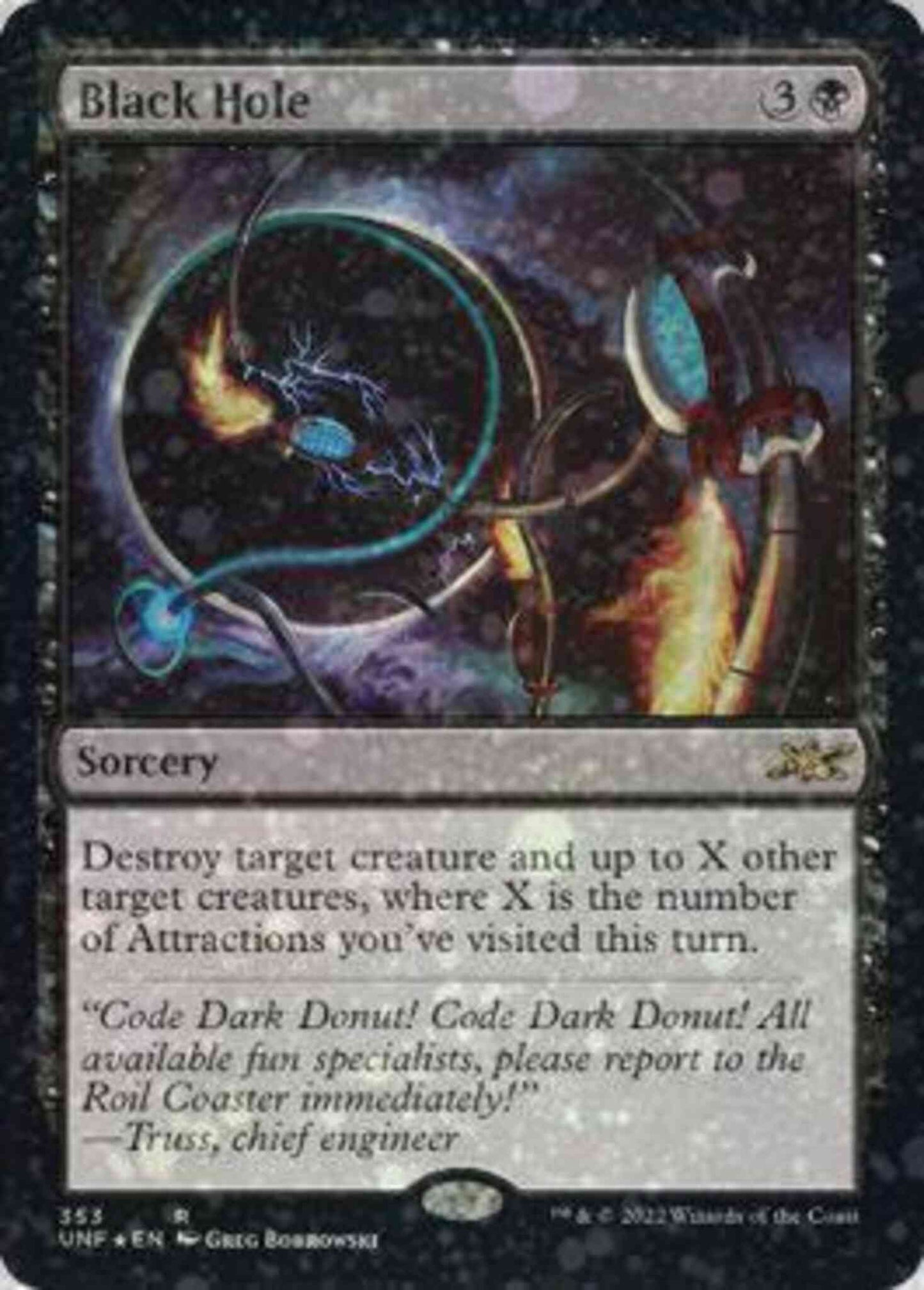 black hole mtg card Magic The Gathering - Unfinity - They cant be regenerated. My Take on a Black