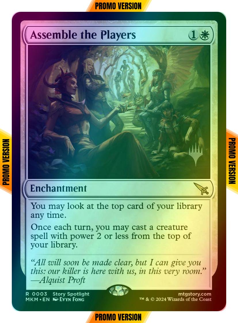 Assemble the Players [3p] [Promo Pack] [Murders at Karlov Manor: Promos] [Foil]