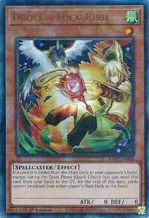 Droll & Lock Bird - Alternate Art - RA02-EN006 - Prismatic Ultimate Rare - 1st Edition