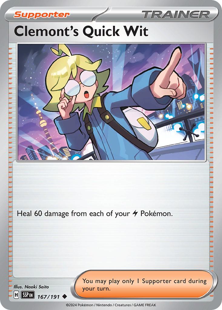 Clemont's Quick Wit - 167/191 - Uncommon [sv08-167] [Non-Holo]