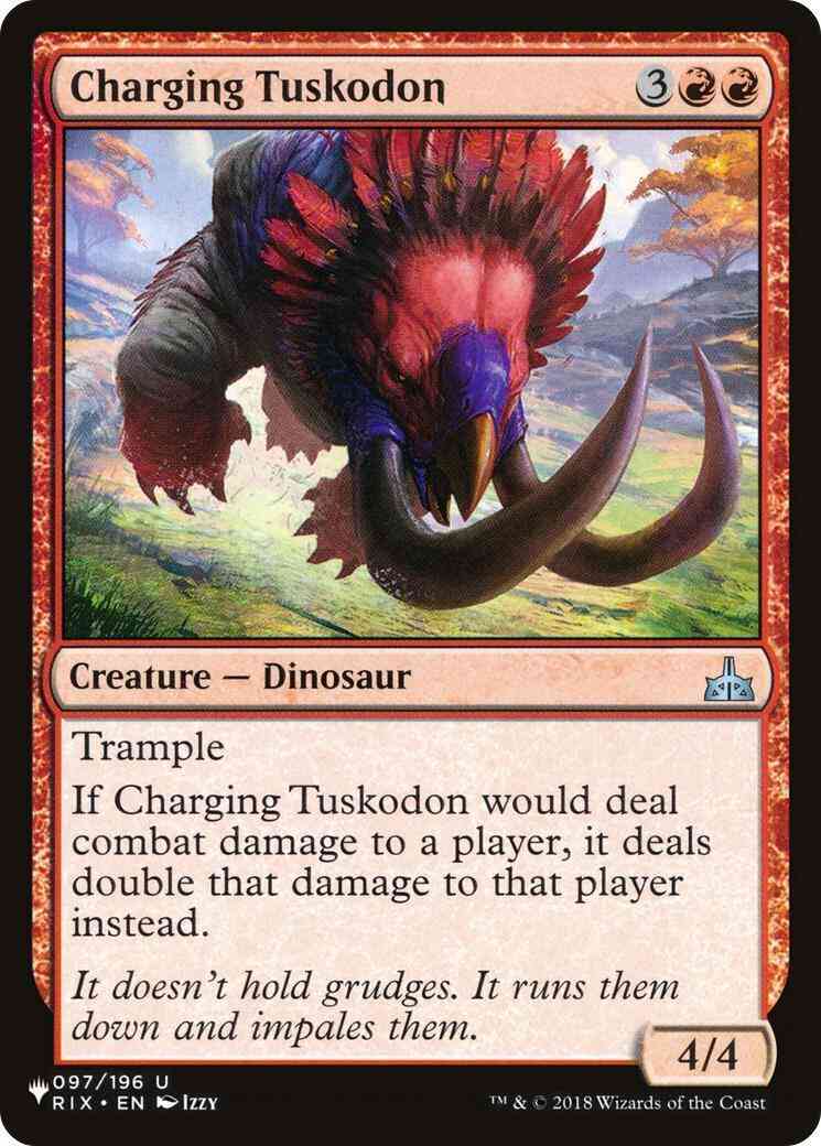 Charging Tuskodon [RIX-97] [The List] [Non-Foil]