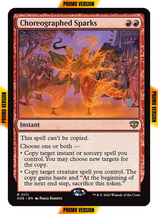 Choreographed Sparks [111p] [Promo Pack] [Secrets of Strixhaven Promos] [Non-Foil]