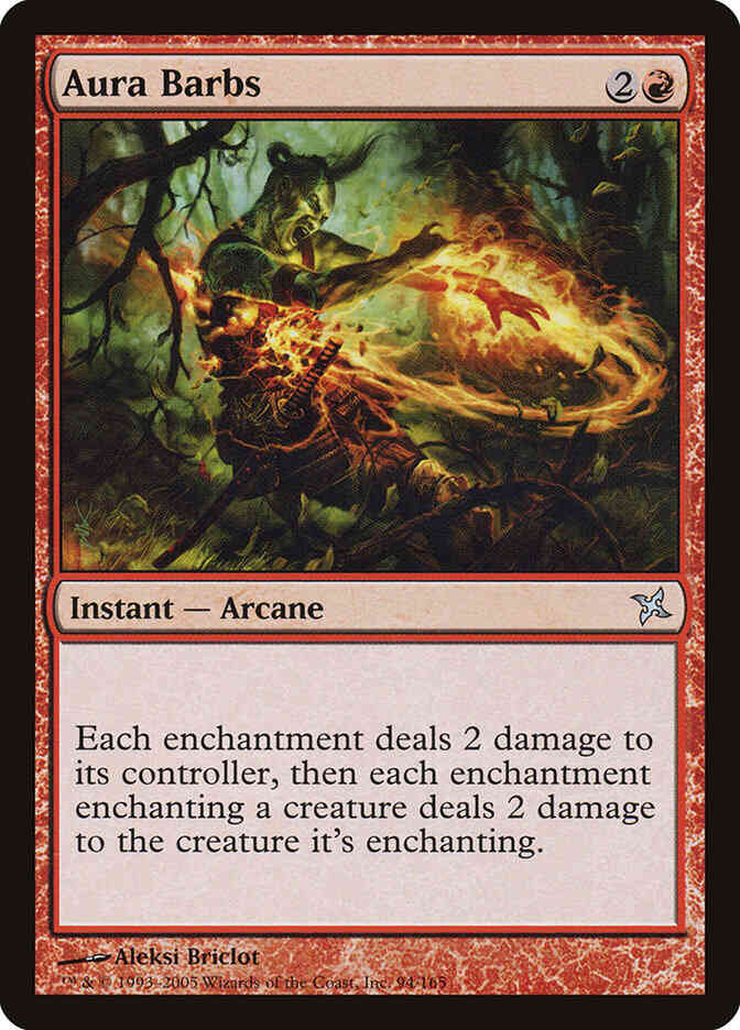 Aura Barbs [94] [Betrayers of Kamigawa] [Non-Foil]