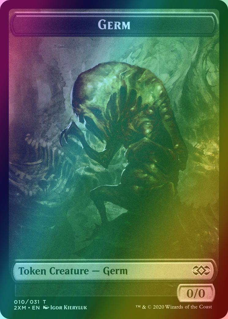 Clue Token (22) // Germ Token (10) [Double Masters Tokens] [Foil]