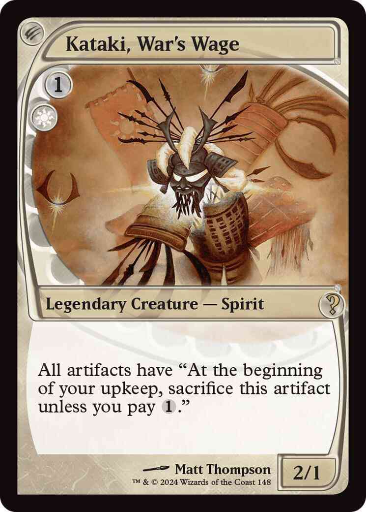 Kataki, War's Wage [148] [Future Frame] [Mystery Booster 2] [Foil]