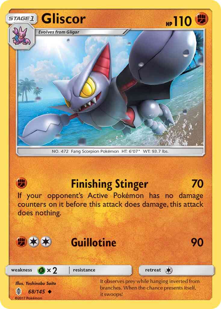 Gliscor - 68/145 - Uncommon [sm2-68] [Non-Holo]