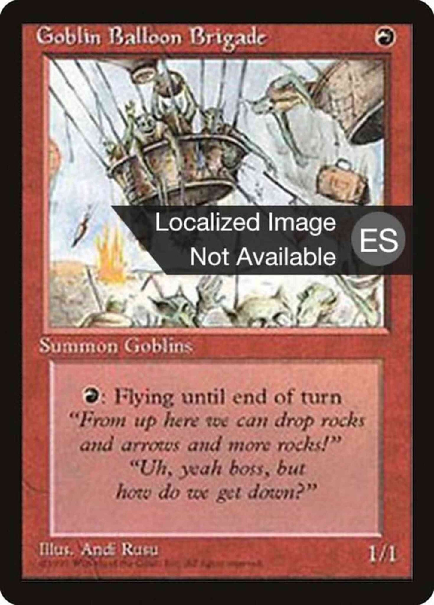 Goblin Balloon Brigade - Portuguese [197] [Fourth Edition Black Border: Portuguese] [Non-Foil]