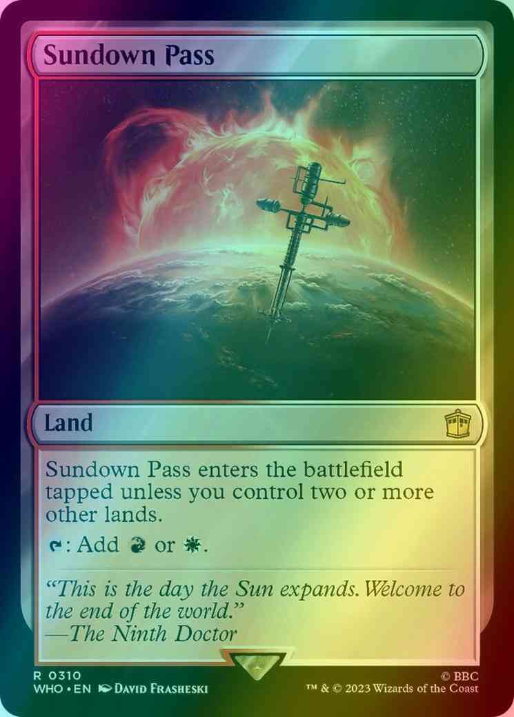 Sundown Pass [310] [Universes Beyond: Doctor Who] [Foil]