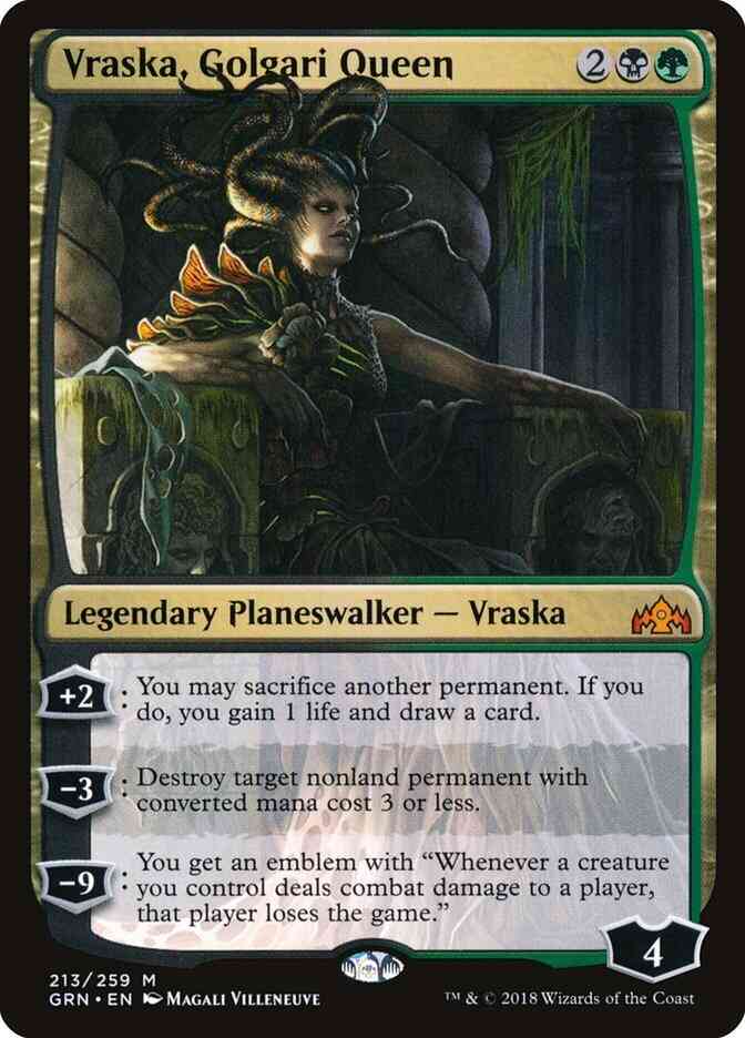 Vraska, Golgari Queen [213] [Guilds of Ravnica] [Non-Foil]