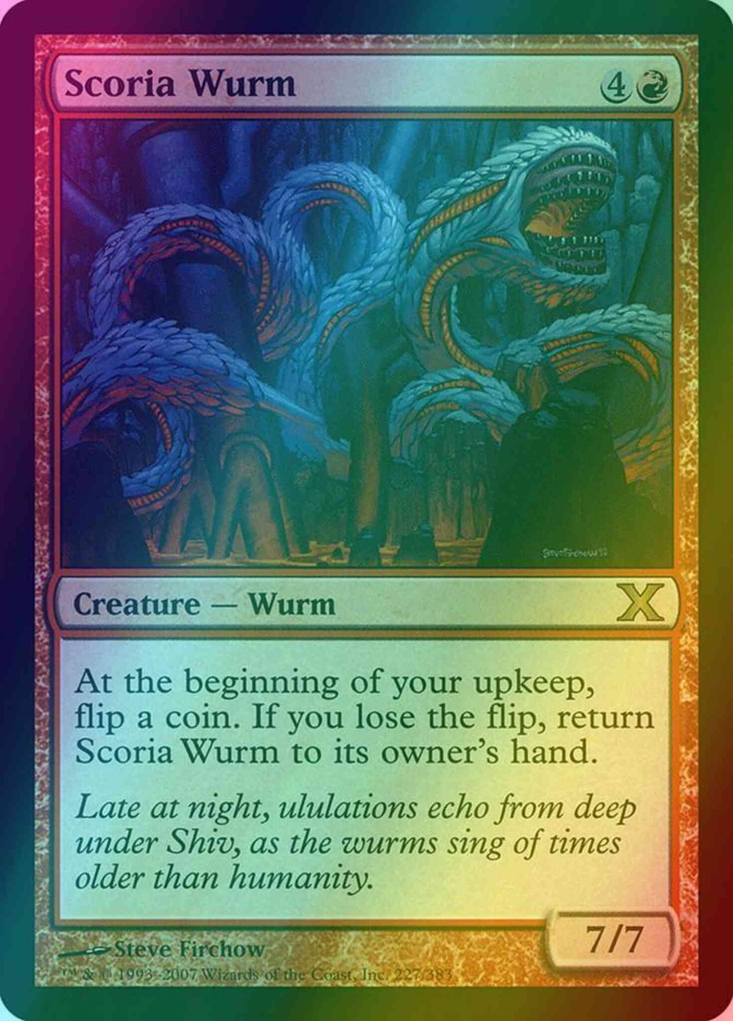 Scoria Wurm [227] [Tenth Edition] [Foil]