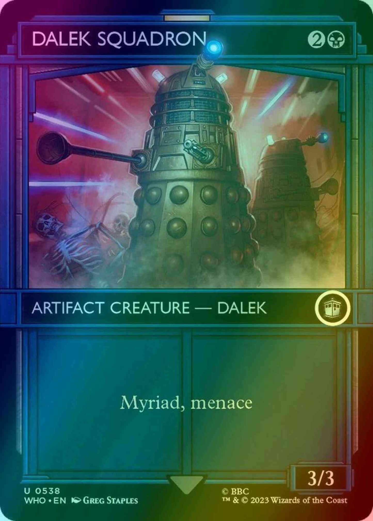 Dalek Squadron [538] [TARDIS Showcase] [Universes Beyond: Doctor Who] [Foil]