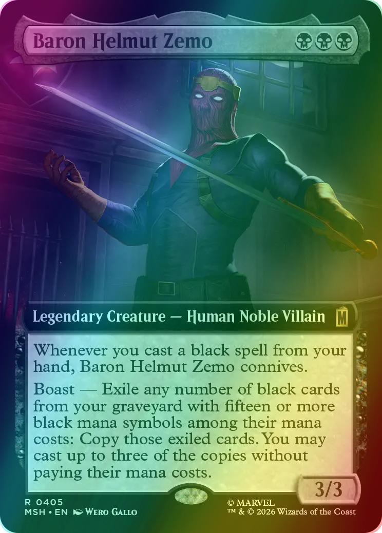 Baron Helmut Zemo [405] [Extended Art] [Marvel Super Heroes] [Foil]