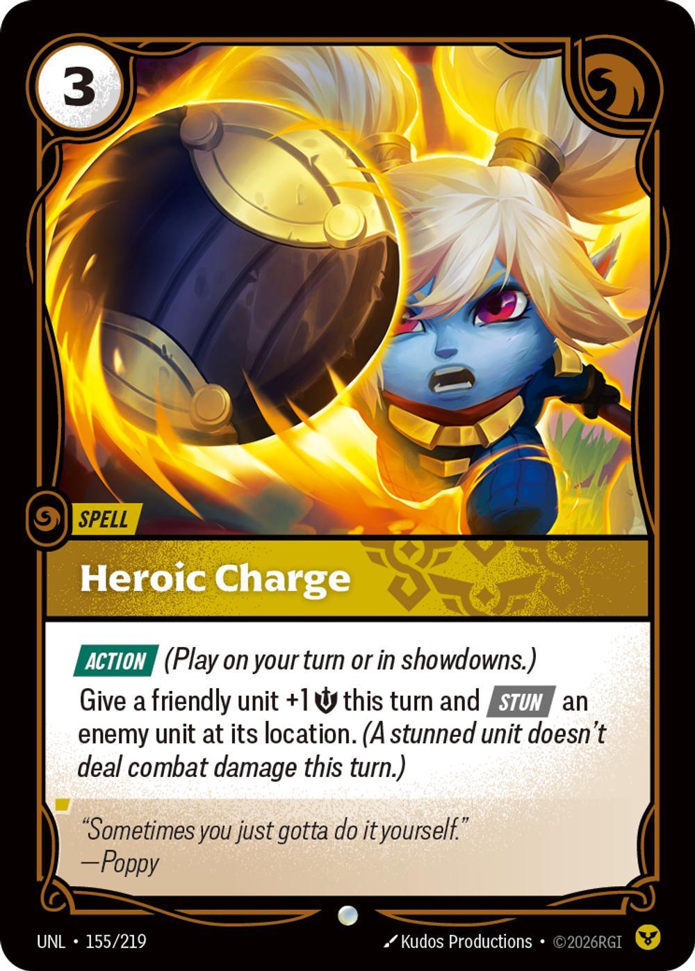 Heroic Charge - 155/219 [Unleashed] [Non-Foil]