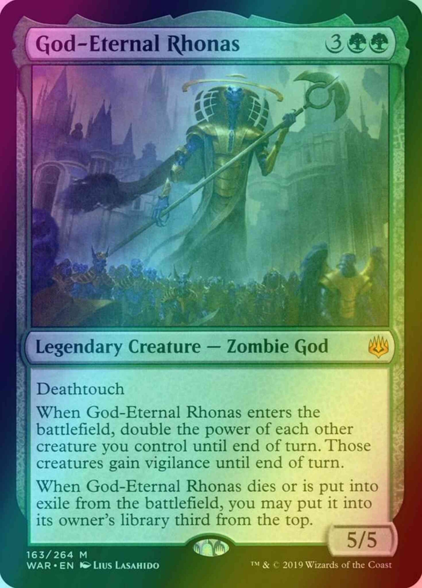 God-Eternal Rhonas [163] [War of the Spark] [Foil]