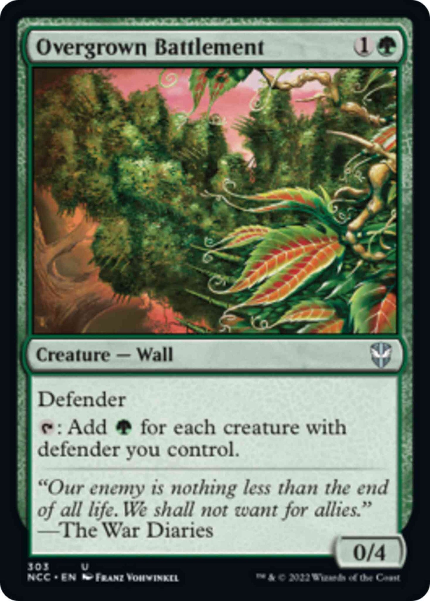 Overgrown Battlement [303] [Streets of New Capenna: Commander] [Non-Foil]