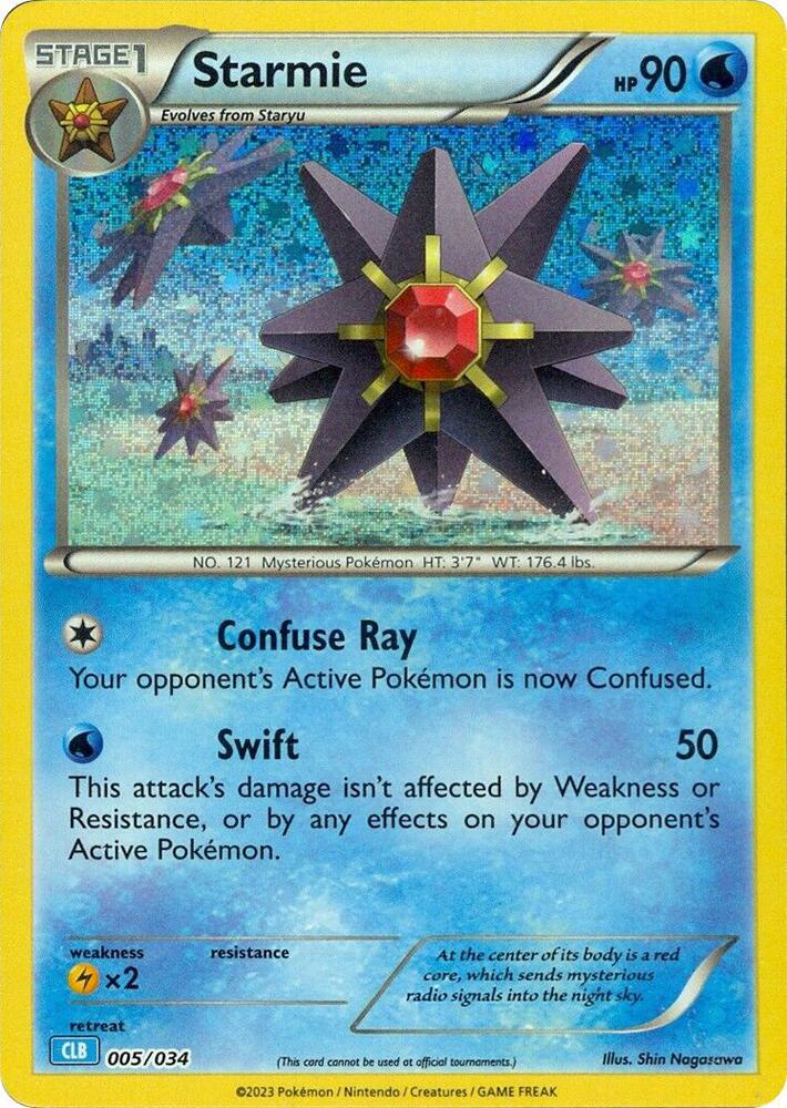 Starmie - 005/034 - Promo - CLB [tcgc-CLB005] [Holo]