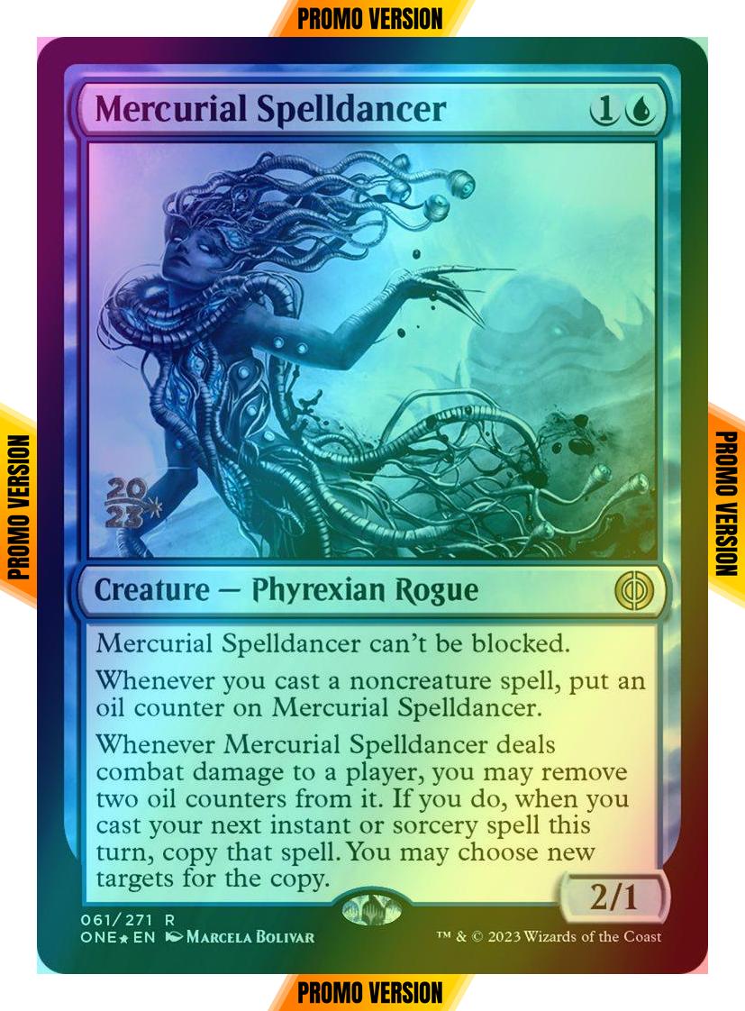 Mercurial Spelldancer [61s] [Prerelease] [Phyrexia: All Will Be One: Promos] [Foil]