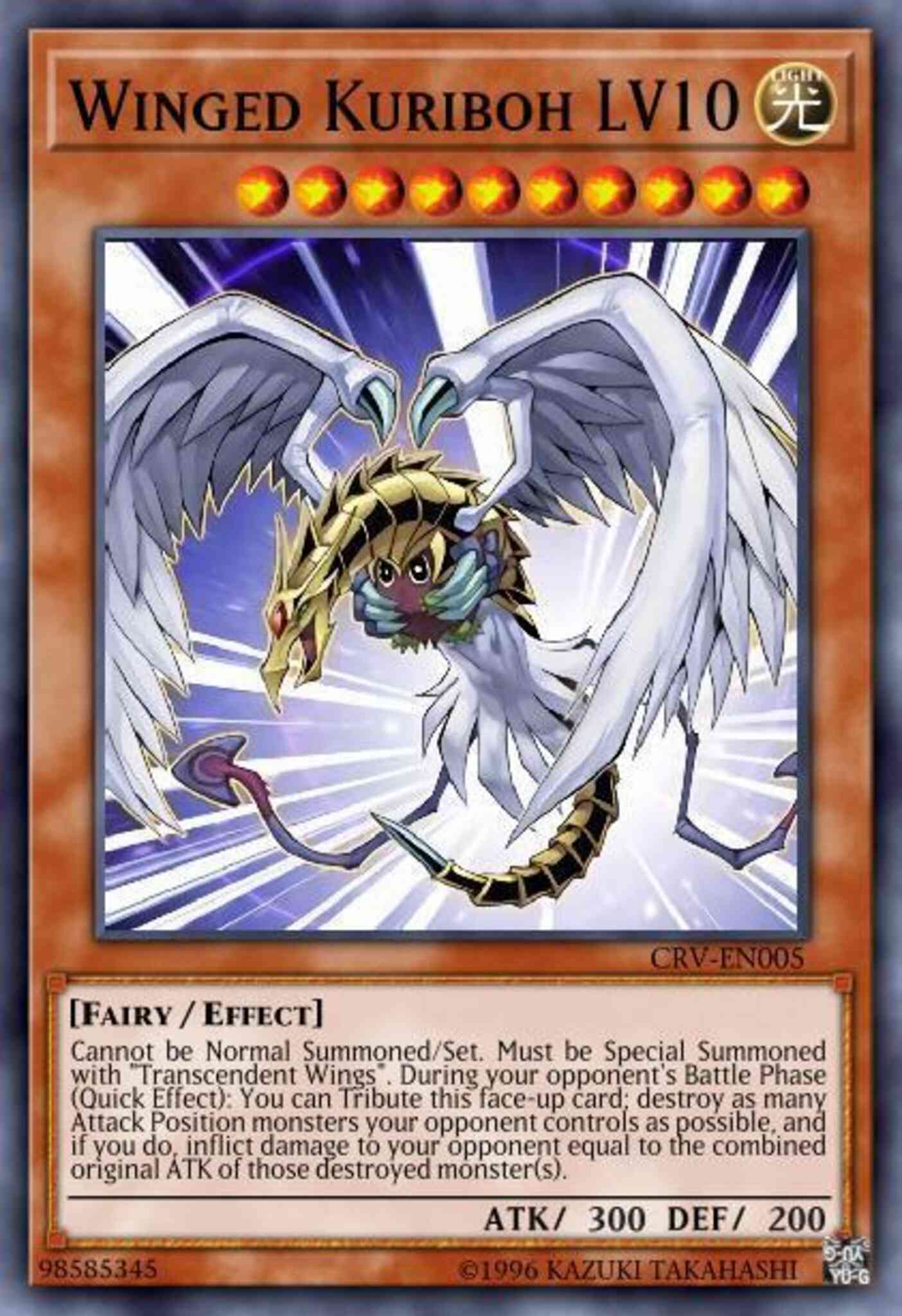 Winged Kuriboh LV10 - CRV-EN005 - Ultra Rare - Unlimited