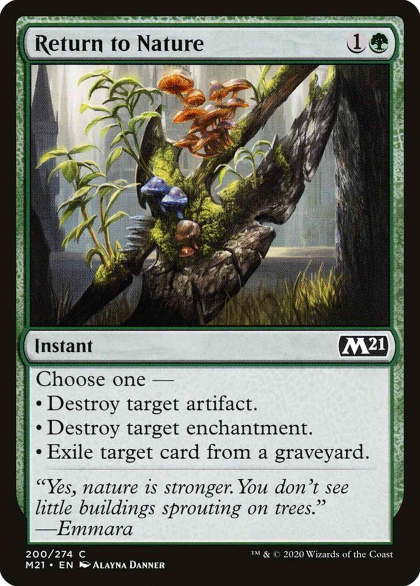 Return to Nature [200] [Core Set 2021] [Non-Foil]
