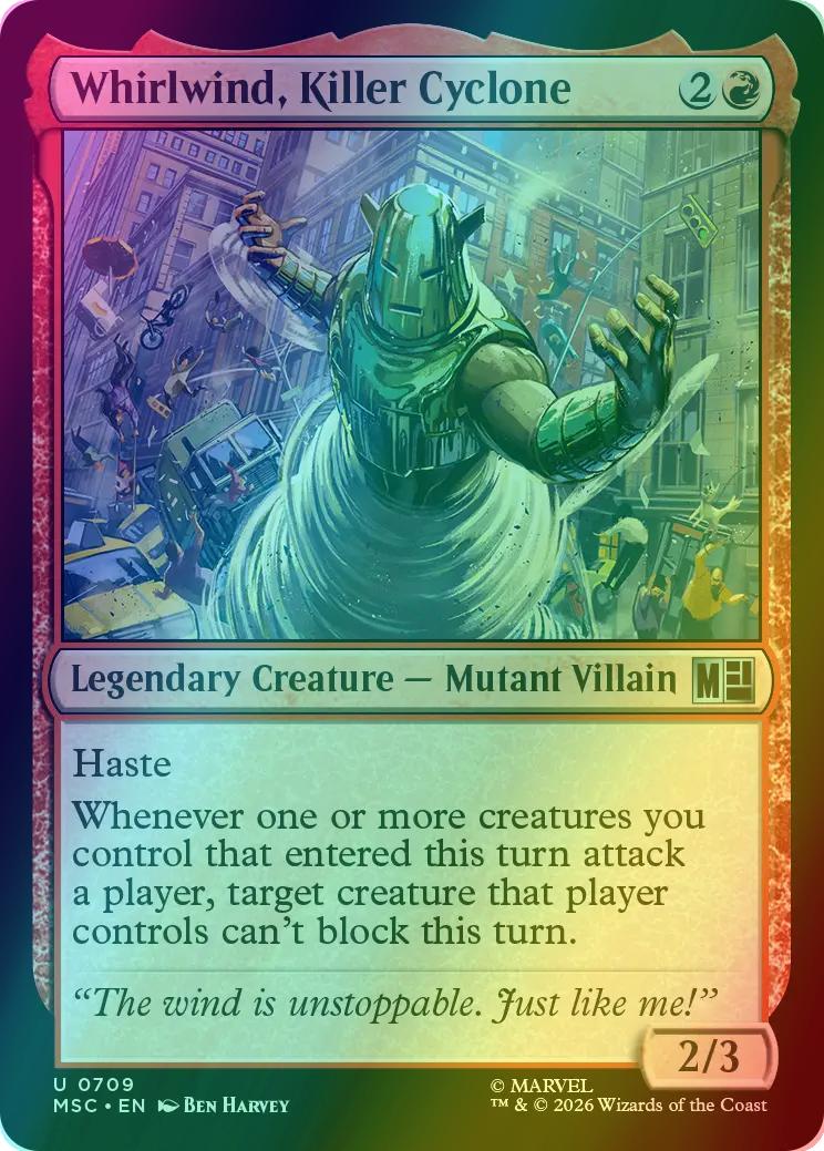 Whirlwind, Killer Cyclone [709] [Jumpstart] [Marvel Super Heroes: Commander] [Foil]