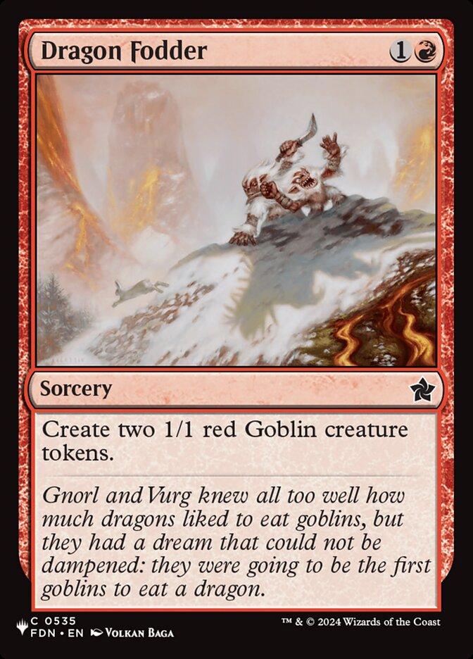 Dragon Fodder [FDN-535] [The List] [Non-Foil]