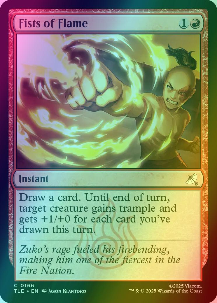 Fists of Flame [166] [Avatar: The Last Airbender Eternal] [Foil]