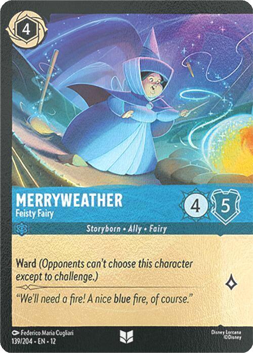 Merryweather - Feisty Fairy (Extended Art) - 139/204 [Wilds Unknown] [Cold Foil]