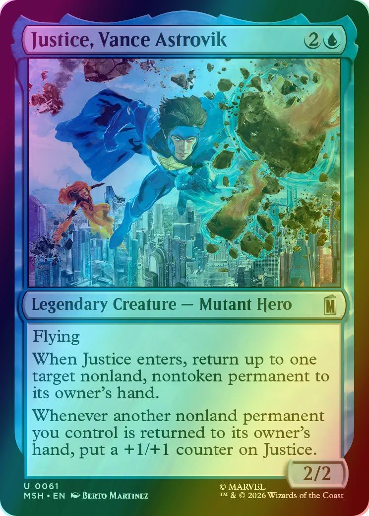 Justice, Vance Astrovik [61] [Marvel Super Heroes] [Foil]