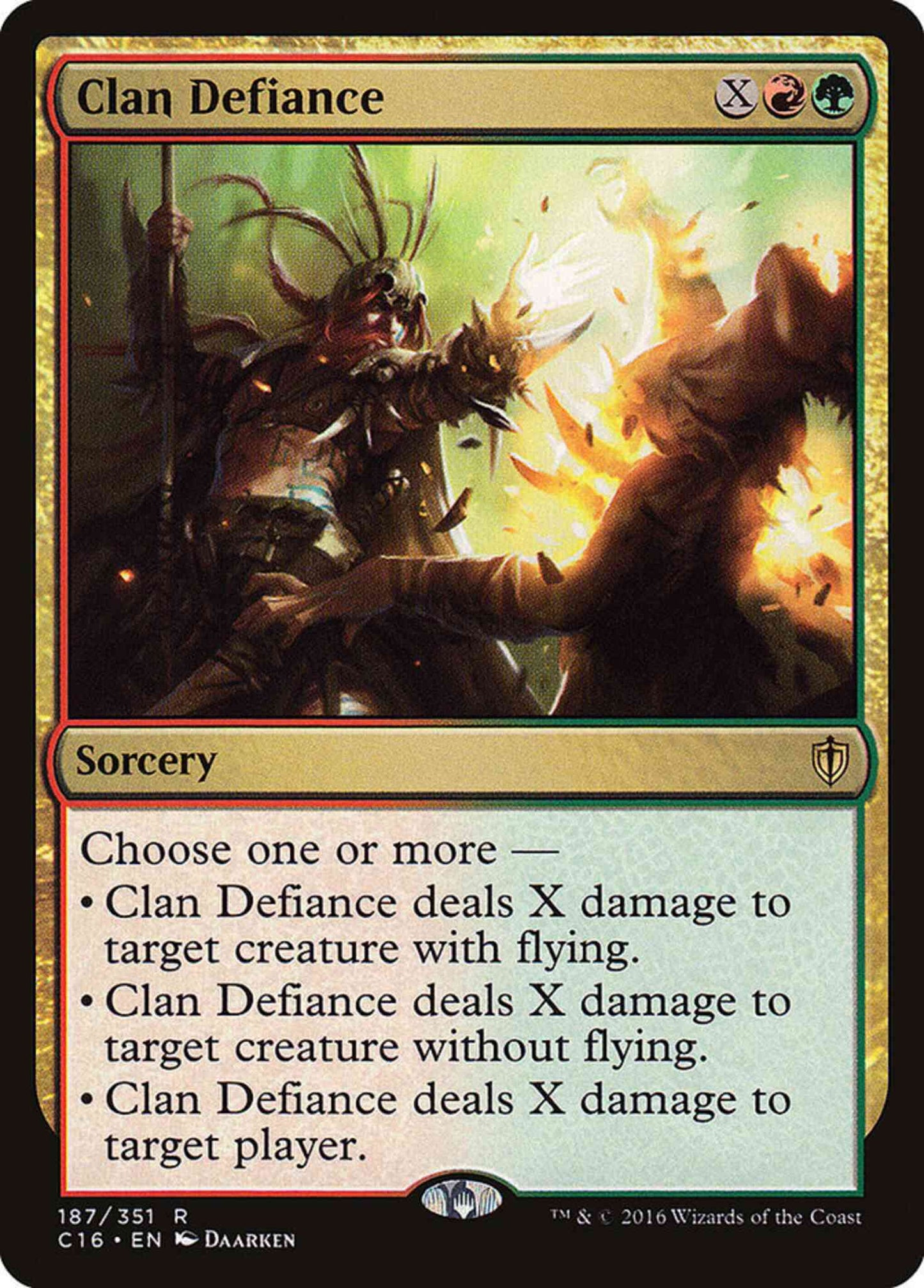 Clan Defiance [187] [Commander 2016] [Non-Foil]
