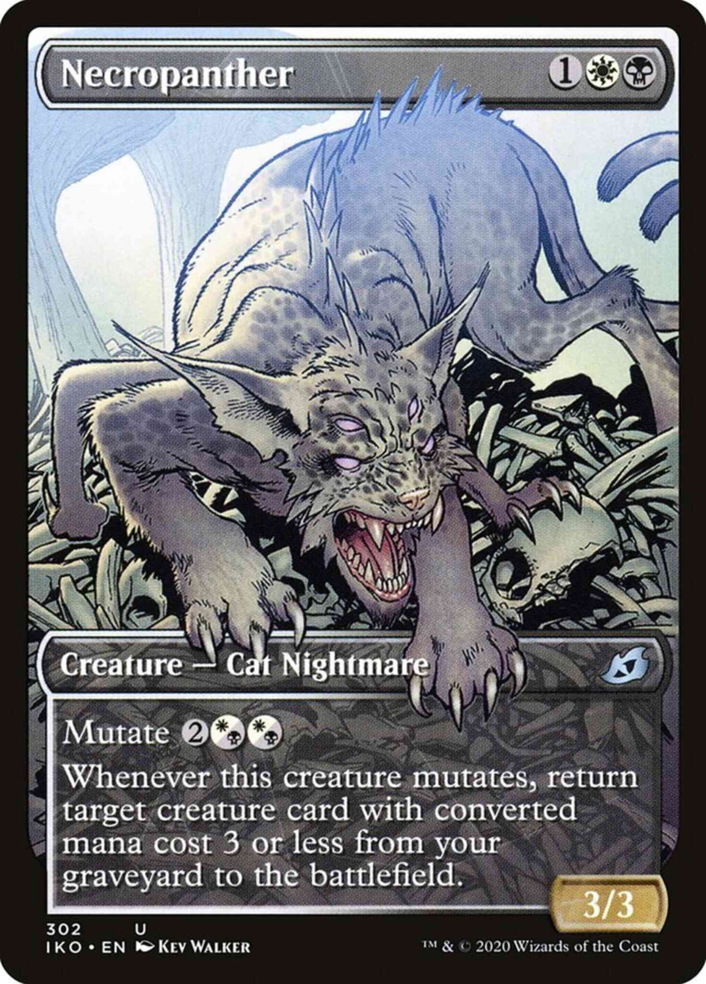 Necropanther [302] [Alternate Art] [Ikoria: Lair of Behemoths] [Non-Foil]