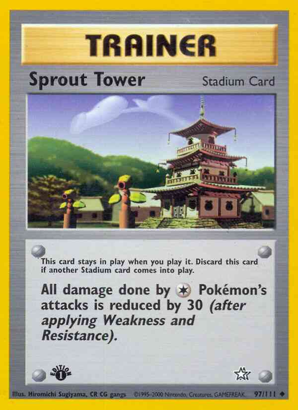 Sprout Tower - 97/111 - Uncommon - 1st Edition [neo1-97] [Non-Holo]