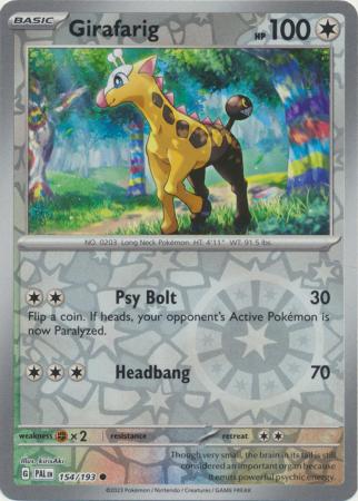 Girafarig - 154/193 - Common [sv02-154] [Reverse Holo]