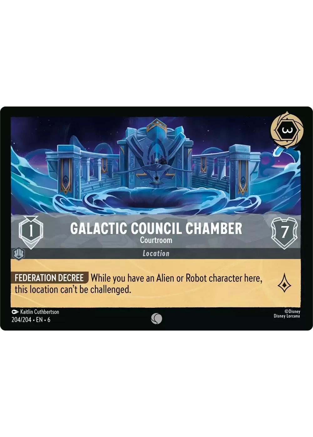 Galactic Council Chamber - Courtroom - 204/204 [Azurite Sea] [Non-Foil]