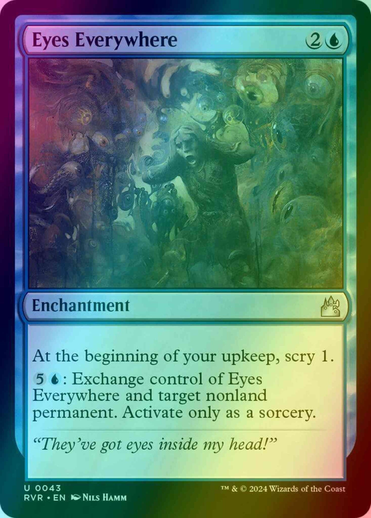 Eyes Everywhere [43] [Ravnica Remastered] [Foil]