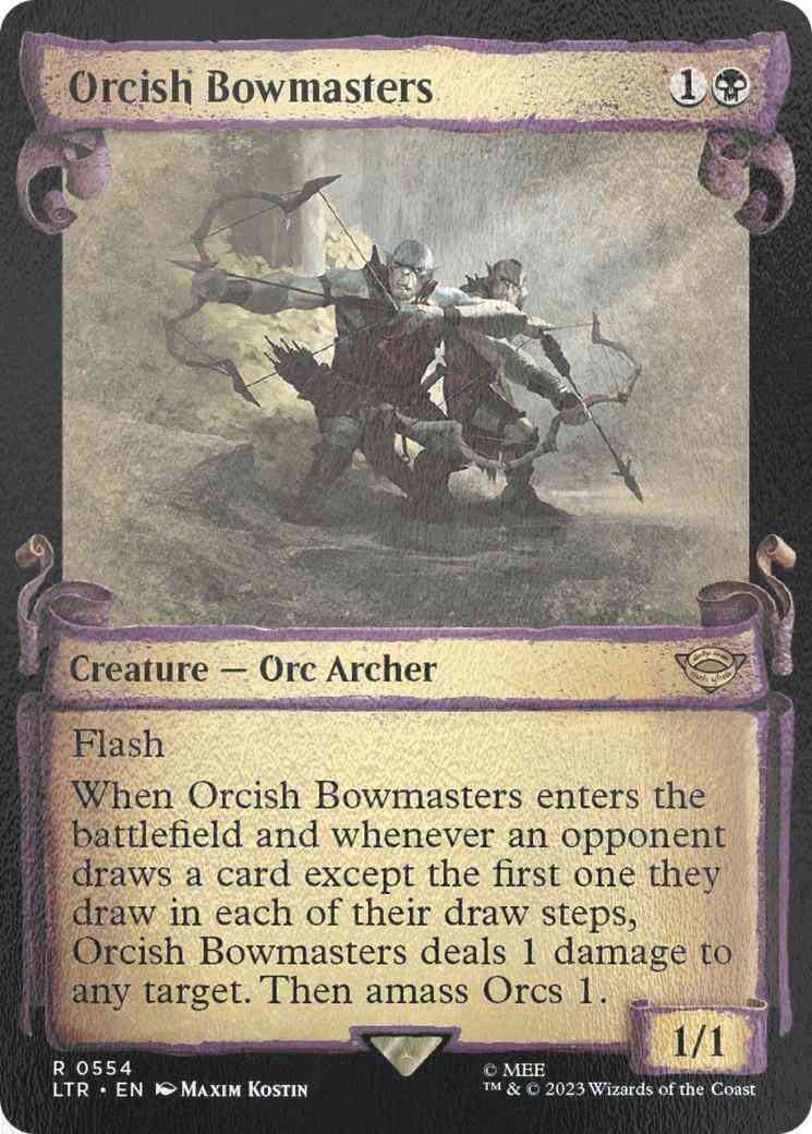 Orcish Bowmasters [554] [Scrolls Showcase] [The Lord of the Rings: Tales of Middle-earth] [Silver Foil]