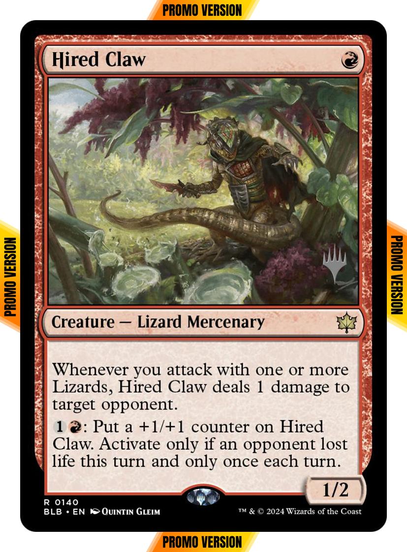 Hired Claw [140p] [Promo Pack] [Bloomburrow: Promos] [Non-Foil]