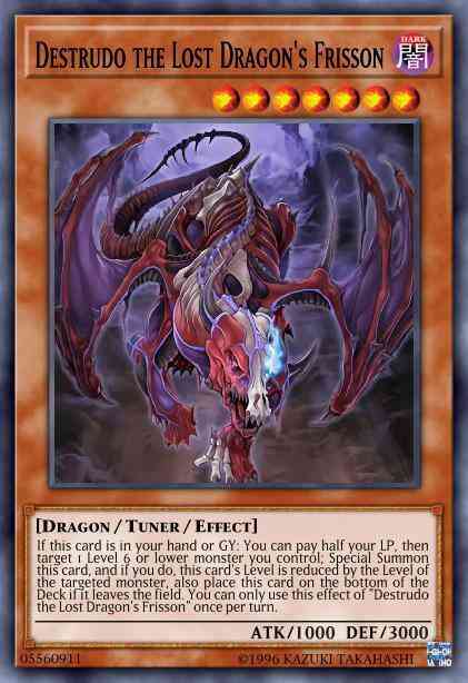Destrudo the Lost Dragon's Frisson - MP18-EN127 - Rare - 1st Edition