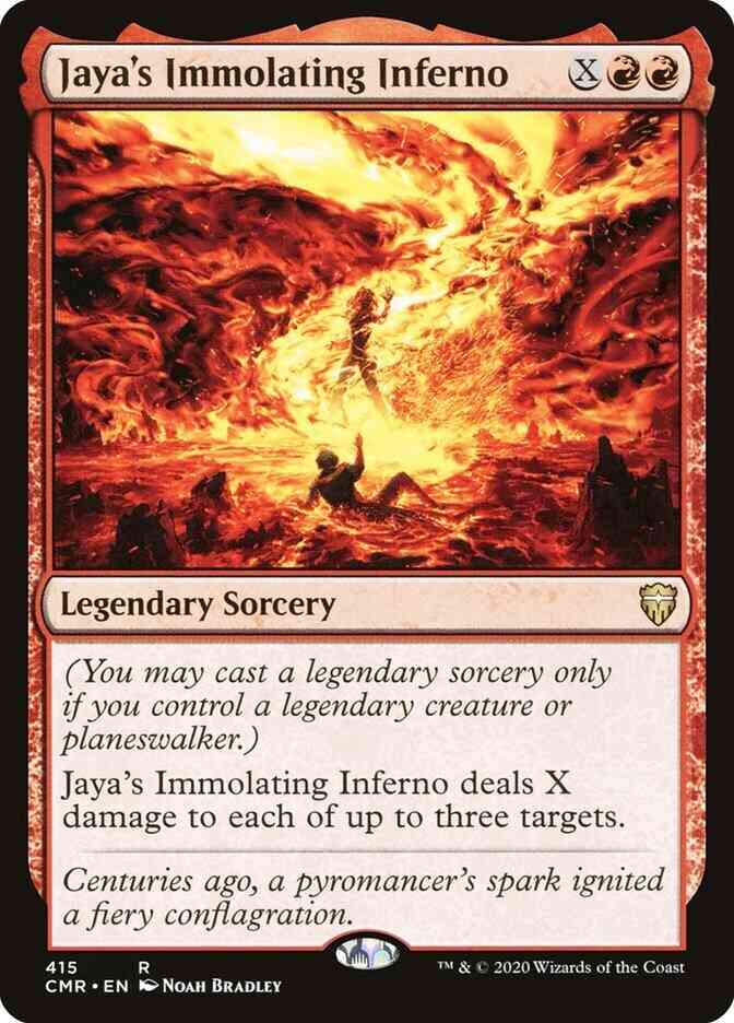 Jaya's Immolating Inferno [415] [Commander Legends] [Non-Foil]