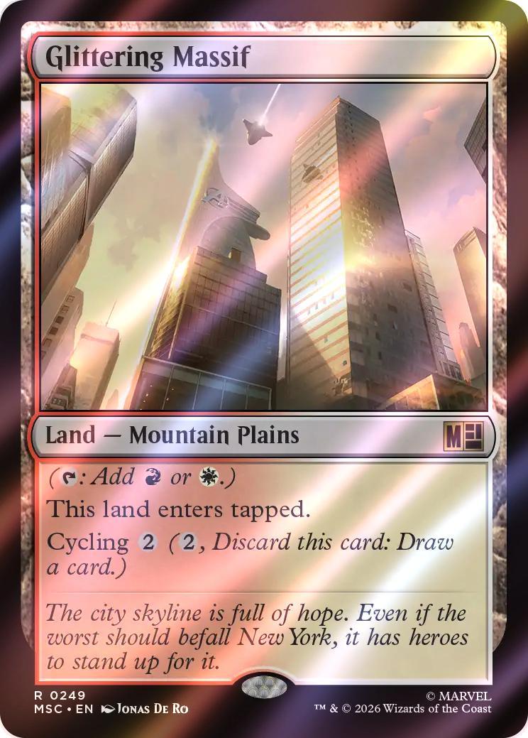 Glittering Massif [249] [Marvel Super Heroes: Commander] [Surge Foil]