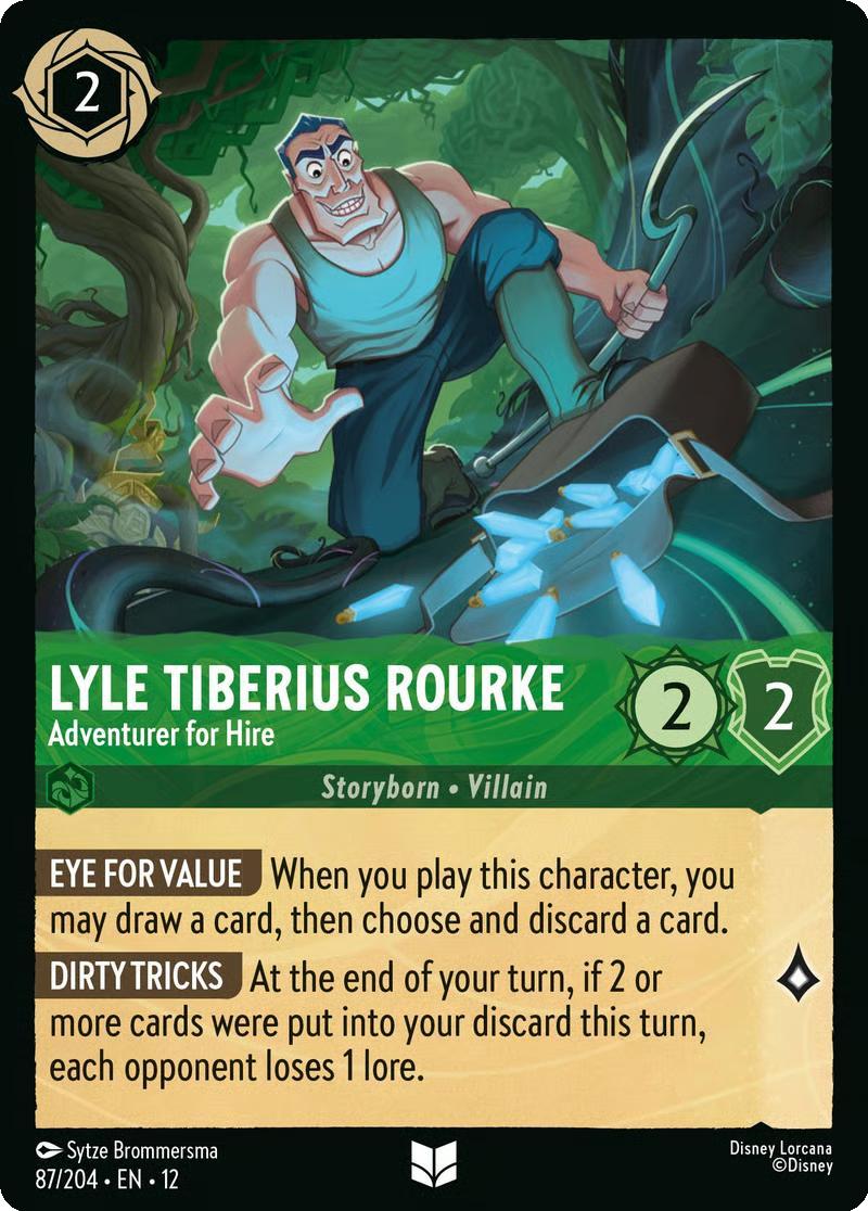 Lyle Tiberius Rourke - Adventurer for Hire - 87/204 [Wilds Unknown] [Non-Foil]