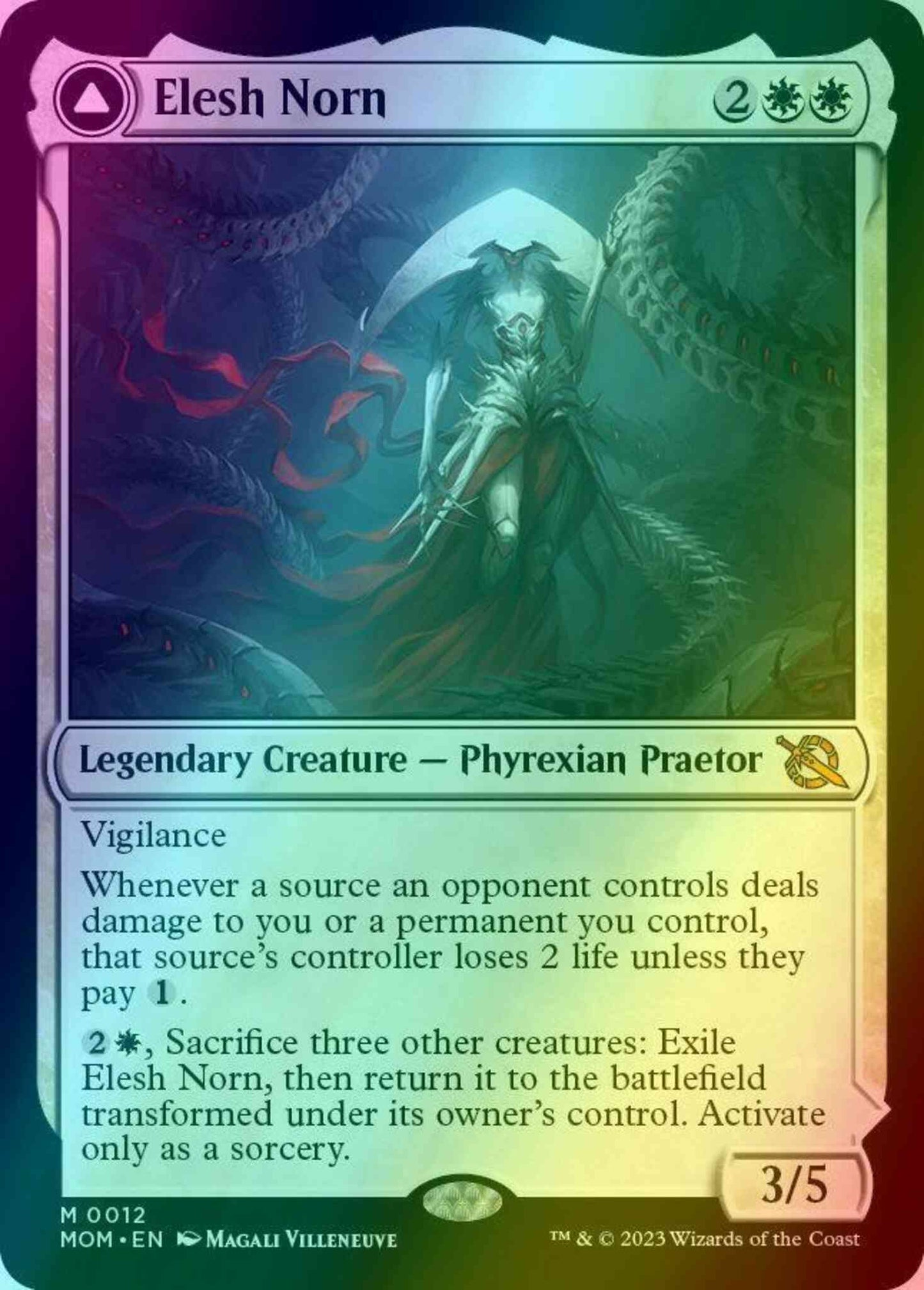 Elesh Norn // The Argent Etchings [12] [March of the Machine] [Foil]