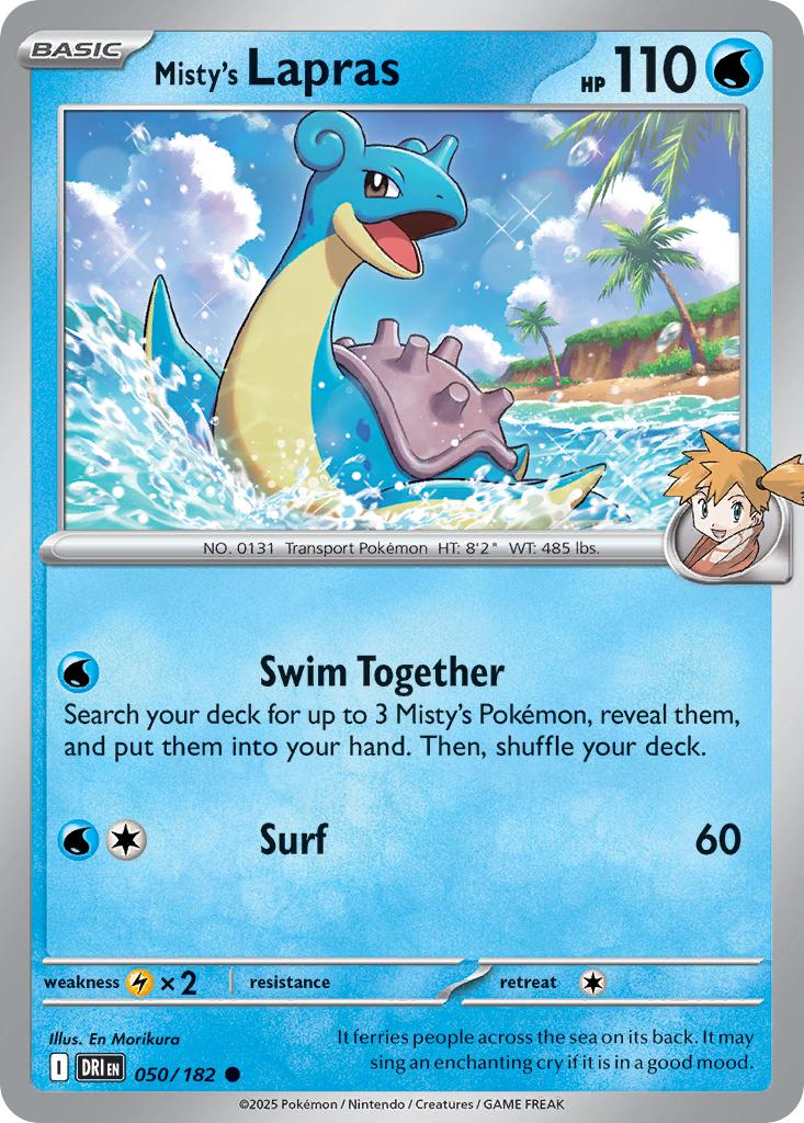 Misty's Lapras - 050/182 - Common [sv10-050] [Non-Holo]