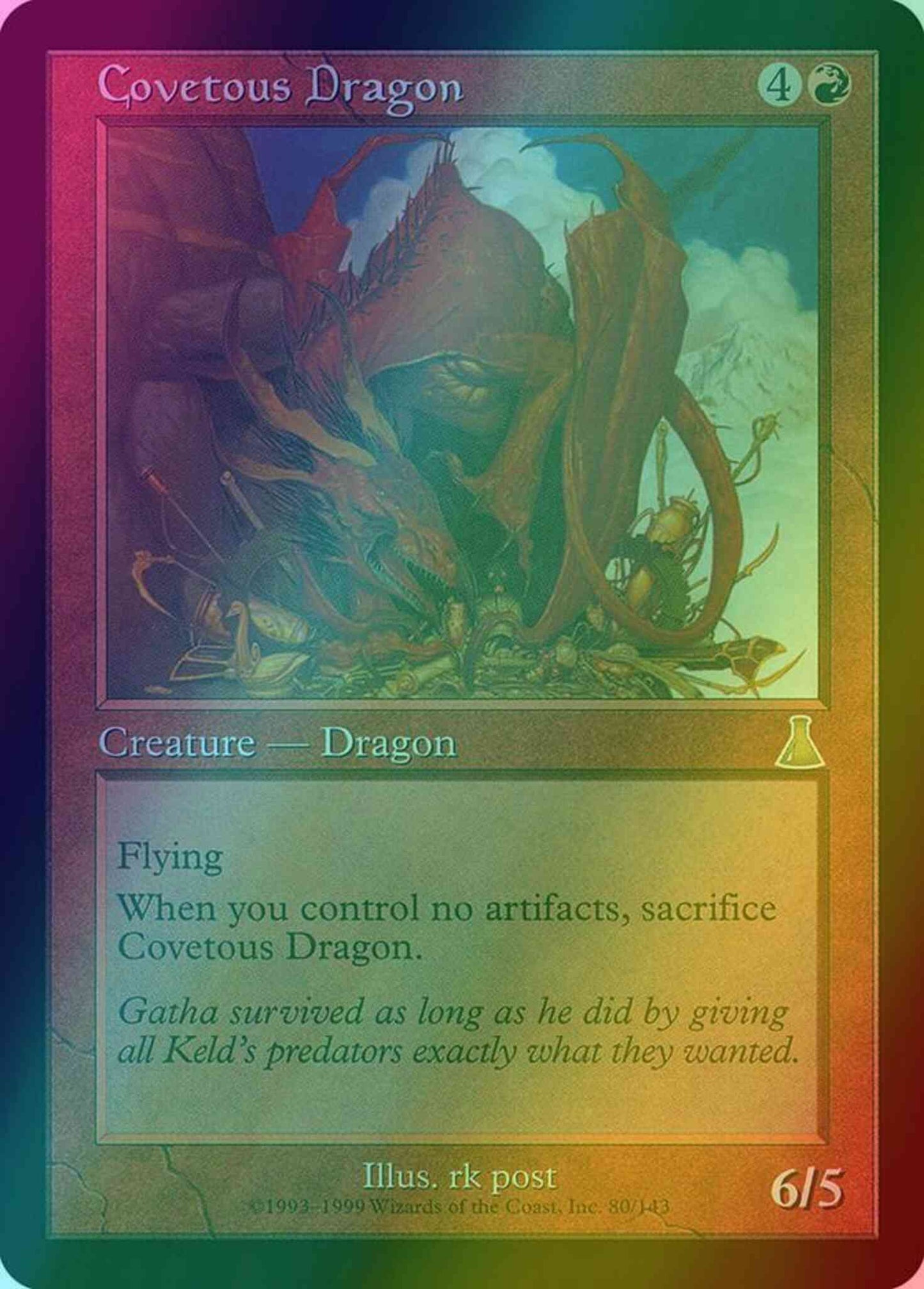 Covetous Dragon [80] [Urza's Destiny] [Foil]