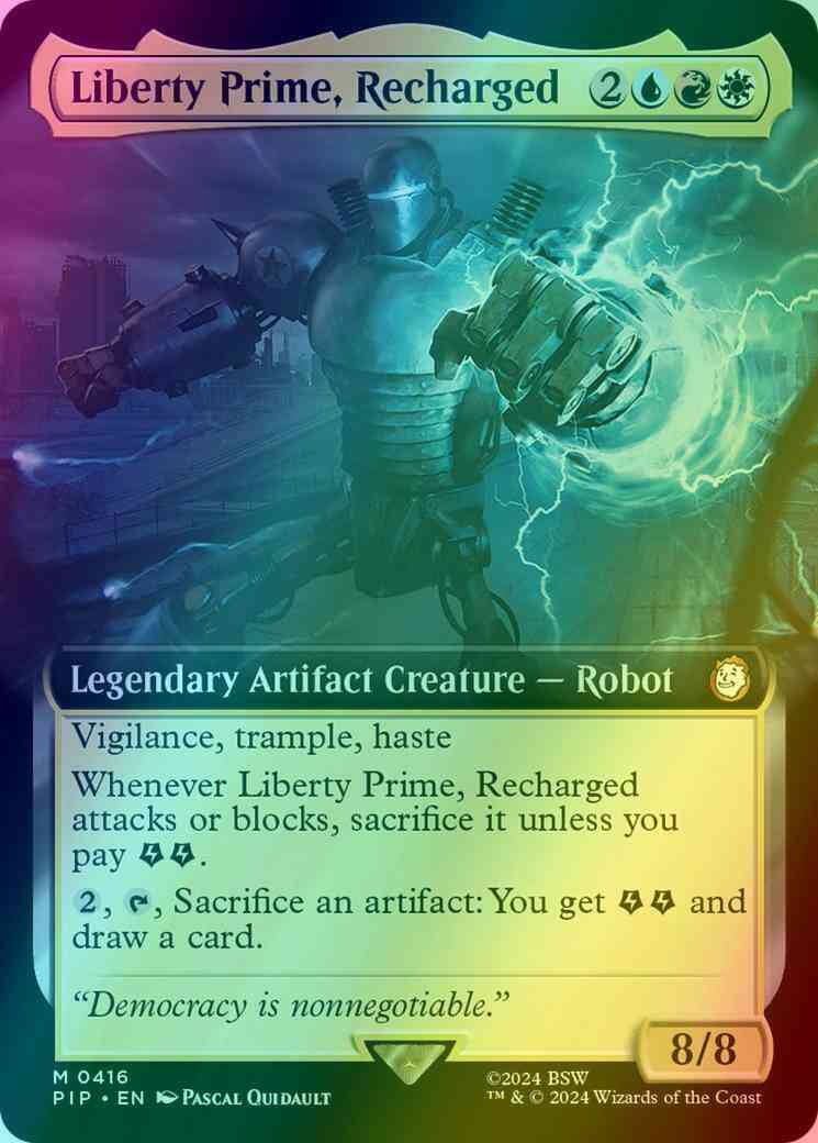 Liberty Prime, Recharged [416] [Extended Art] [Fallout] [Foil]